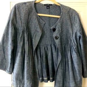 GAP Vintage Chambray Cropped Jacket